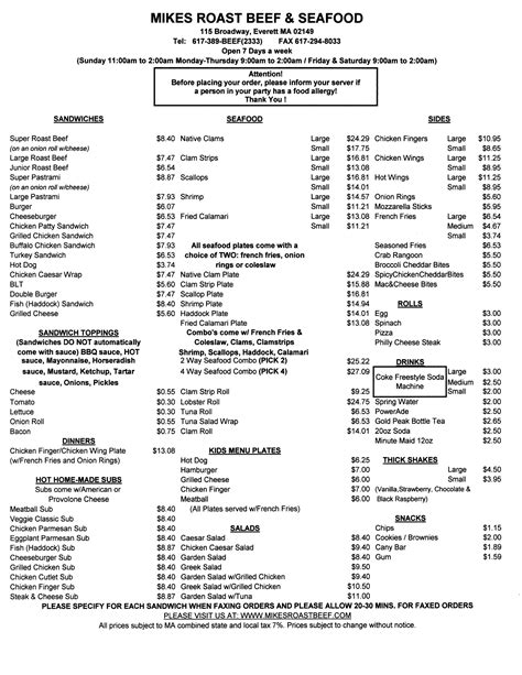 Mike's Roast Beef In Everett