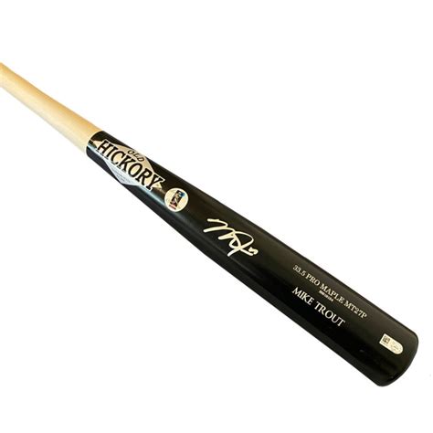 mike trout signed baseball bat