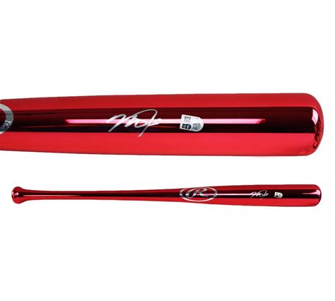 Mike Trout Signed Baseball Bat
