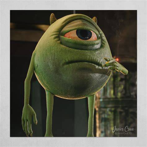 Mike Wazowski Meme Mike Wazowski Sticker TeePublic UK