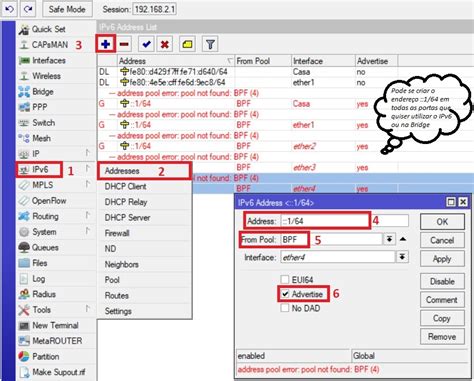 mikrotik ipv6 default gateway