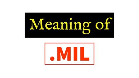 mil meaning in tamil