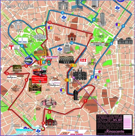 milan italy attractions map