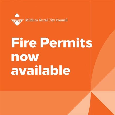 mildura rural city council fire permits
