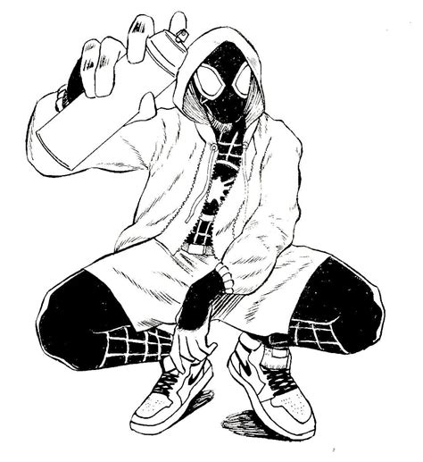 miles morales pictures to colour