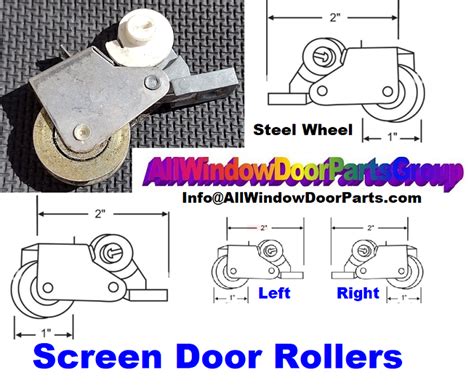 looking for a Milgard screen door roller assembly
