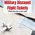 military airplane ticket discounts