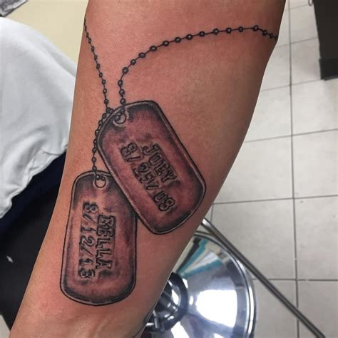 Controversial Military Dog Tag Tattoo Designs References