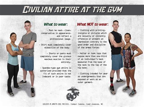 military base dress code for civilians