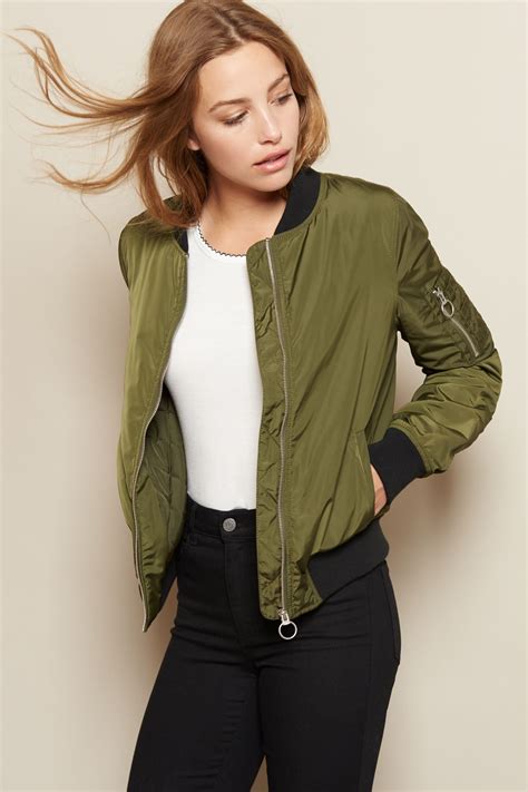 military green bomber jacket outfits