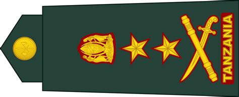 military ranks in tanzania