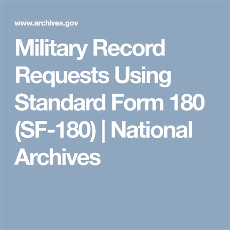 military records sf 180