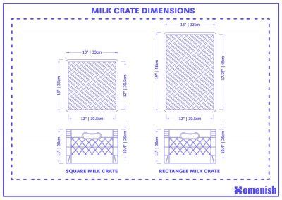 milk crate dimensions australia