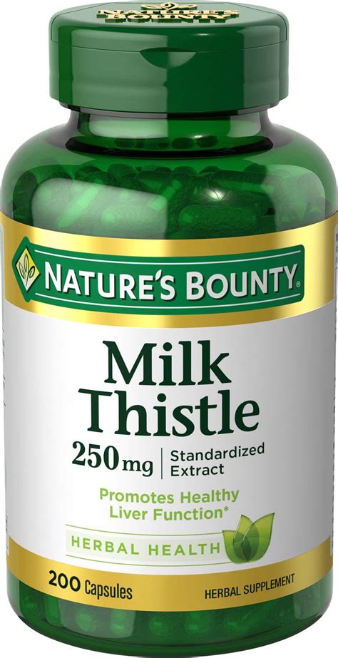 milk thistle capsules amazon