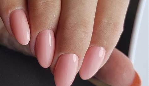 Milky Pink Nails Almond Ombré Ombrenails Natural Nail Designs Acrylic