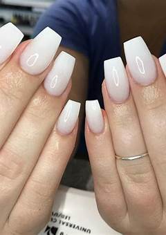 Milky White Square Acrylic Nails: The Latest Trend In Nail Art