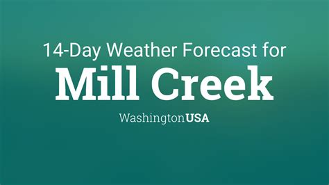 mill creek wa weather tomorrow