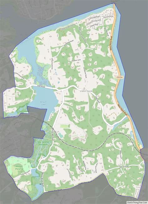 Mill Neck Long Island Map