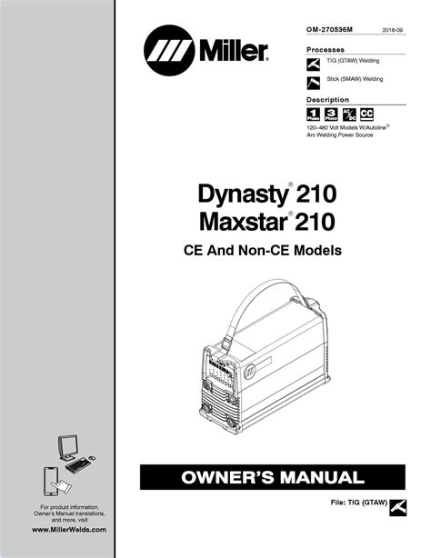 Miller Dynasty 210 Manual