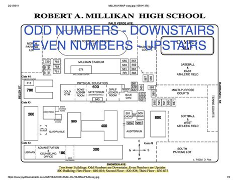 millikan high school map