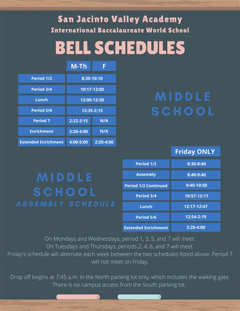 millikan middle school bell schedule