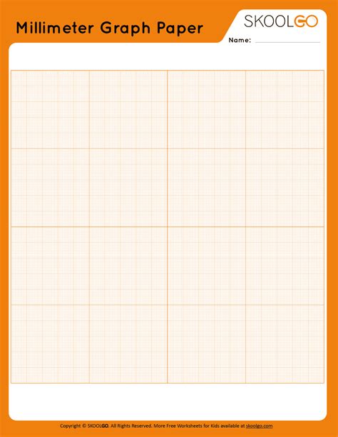 Millimeter A4 Size Printable Graph Paper