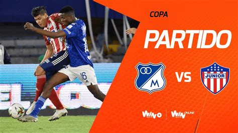 millos vs junior en vivo hora