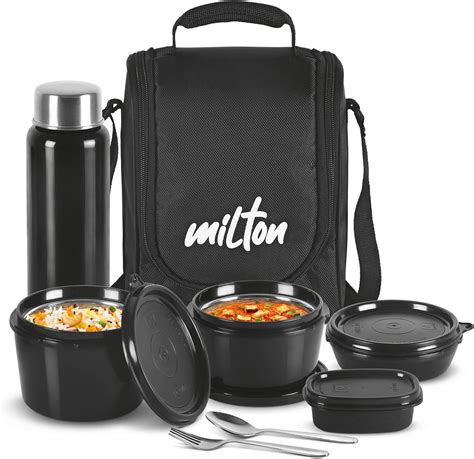 Milton Plastic 3 Container Lunch Box with Tumbler & Insulated Bag Buy