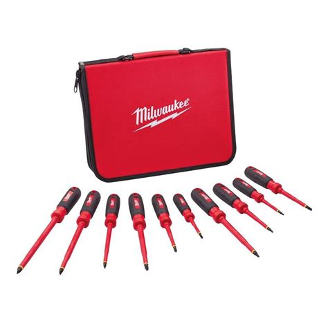 milwaukee 10 piece insulated screwdriver set