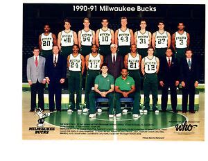 milwaukee bucks roster 1991