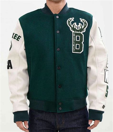 milwaukee bucks varsity jacket