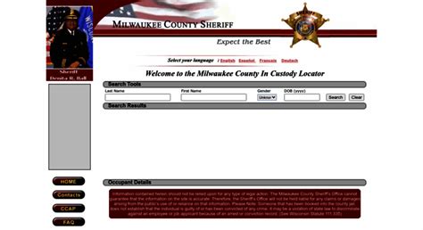 milwaukee inmate search locator