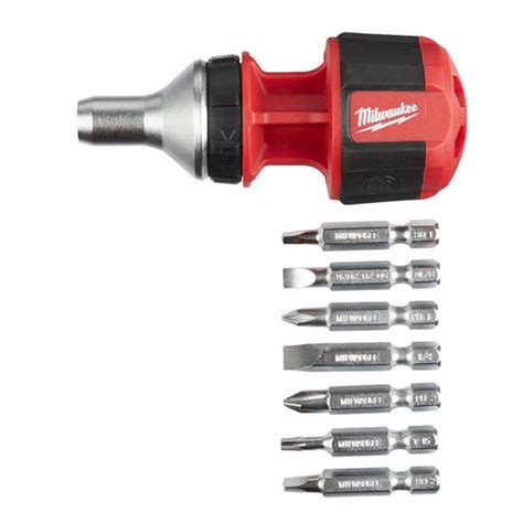 milwaukee stubby ratcheting screwdriver