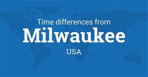 milwaukee time difference