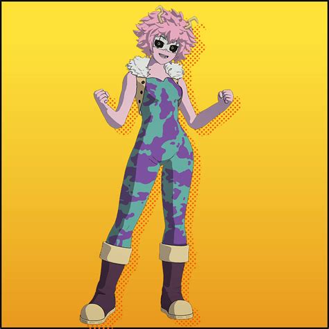 mina ashido without pink skin