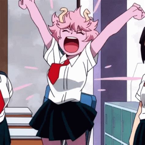 mina dancing gif mha