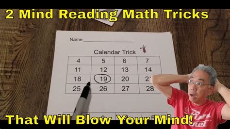 mind reading maths tricks with answers