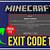 minecraft crash exit code -805306369