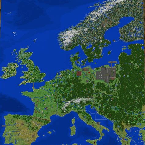 Minecraft Europe Map Seed