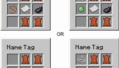 Minecraft How To Make A Name Tag