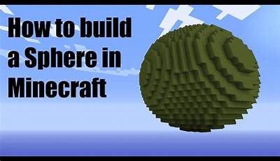 Minecraft How To Make A Sphere