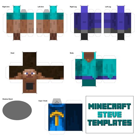 9 Best Images of Minecraft Steve Printable Templates Minecraft Steve