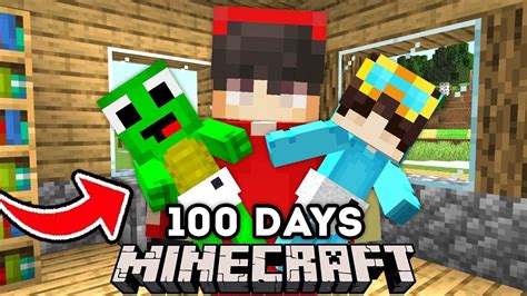 minecraft 100 days jj and mikey