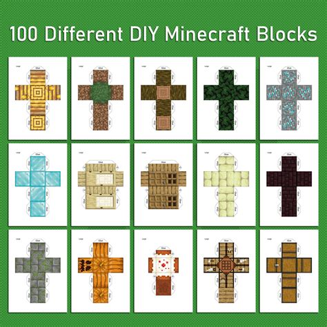 Minecraft 3D Block Printable Boy Free