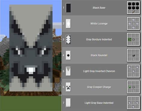 Minecraft Banner Wolf