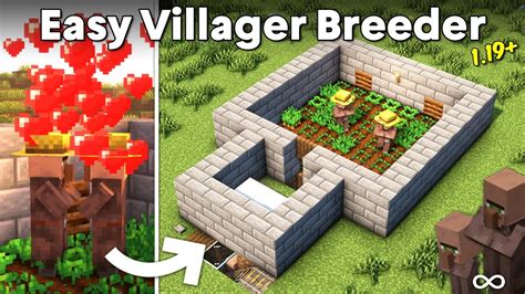 minecraft bedrock 1.20 villager breeder