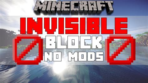 Minecraft Bedrock Invisible Block