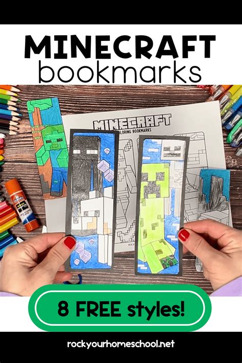 Minecraft Bookmarks To Color