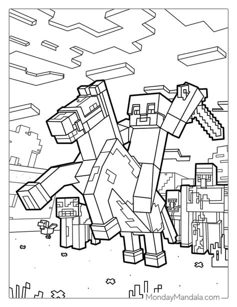 Minecraft Car Coloring Pages