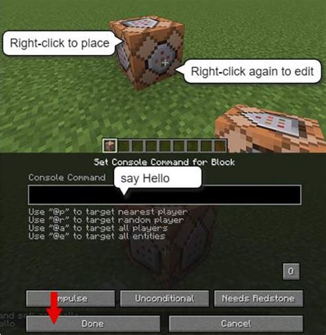 minecraft change block type command